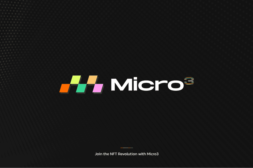 Micro3 logo on dark background
