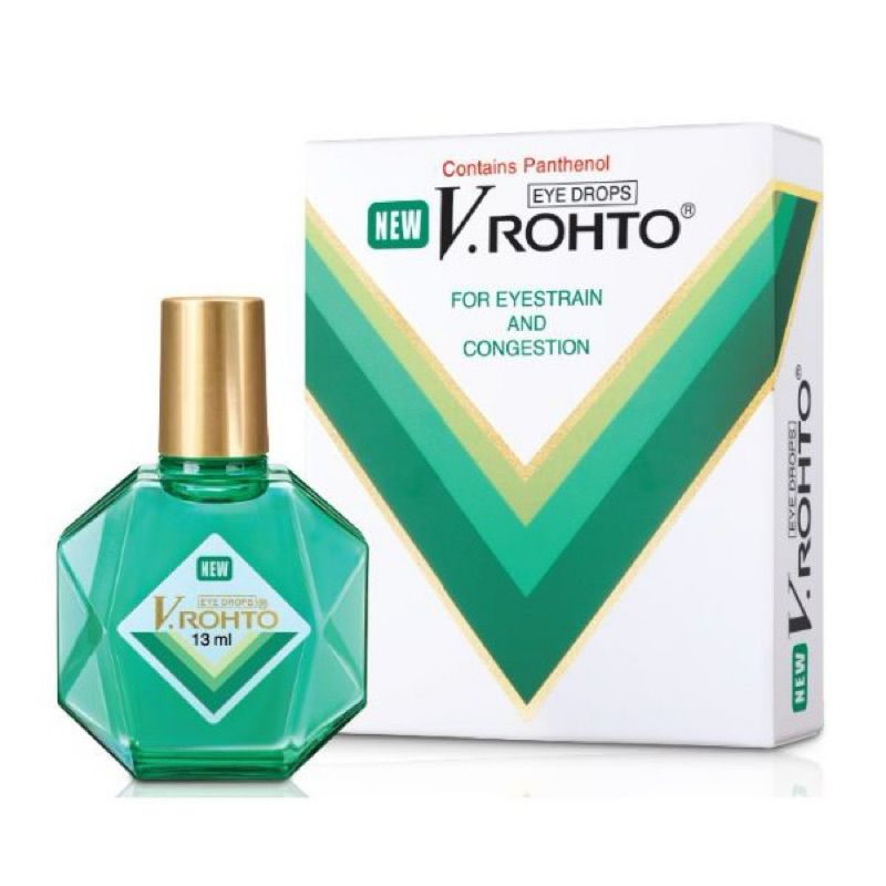 NEW V.Rohto eye drops and box